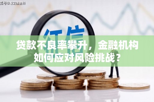礁溪贷款不良率攀升，金融机构如何应对风险挑战？