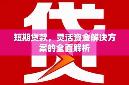 礁溪短期贷款，灵活资金解决方案的全面解析