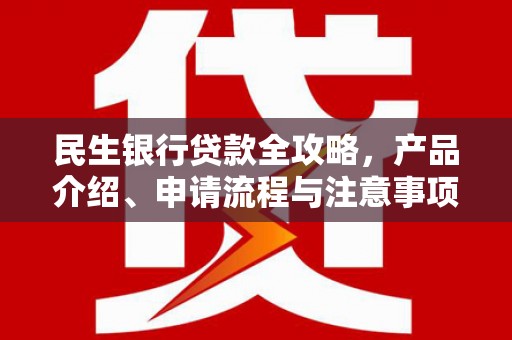 礁溪民生银行贷款全攻略，产品介绍、申请流程与注意事项